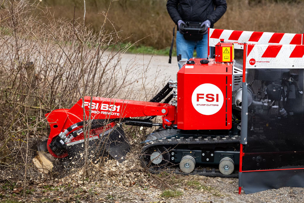 Tree Scrapping Machine Tree Stump Machines we Use | Tree Stump Solutions